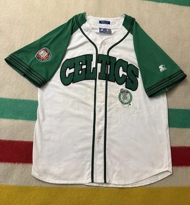 Camiseta De Colección Años 90 Starter Boston Celtics NBA Talla XL 2X XXL Tatum Marrón Blanco Foto 1 de 4
