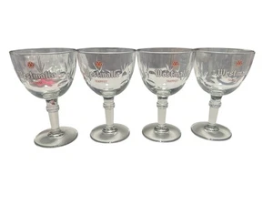 4 nuovissimi bicchieri birra Westmalle Trappist Ale calice stelo - 17CL 6 oz.  Bar - Foto 1 di 4