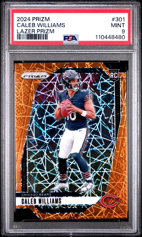 2024 PRIZM CALEB WILLIAMS ROOKIE CARD PSA 9 DA BEARS - Image 1 of 2