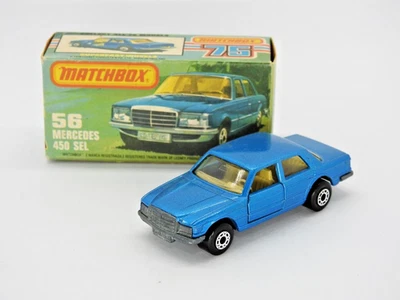 MATCHBOX SUPERFAST MERCEDES 450 SEL No.56 VN MINT IN K BOX 1979-80 VERSION - Image 1 of 4