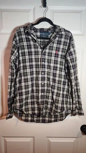 Ralph Lauren Classic Fit Multicolor Tartan Plaid Button Up Shirt L - Picture 1 of 6