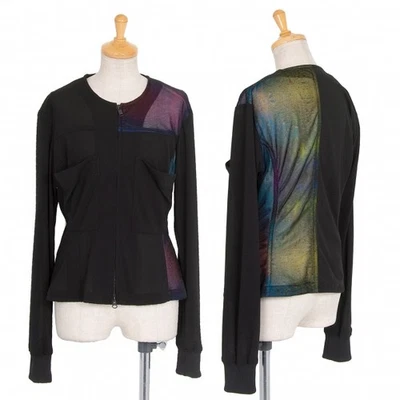 Blusa transparente conmutada con estampado frontal y-3 cremallera talla S (K-76721) Foto 1 de 4