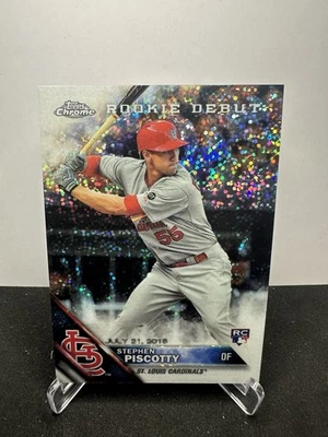 2016 TOPPS CHROME STEPHEN PISCOTTY #HMT46 RC SPARKLE REFRACTOR CARDINALS - Image 1 of 2