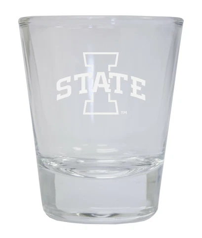 Iowa State ISU Cyclones Etched Logo Round Shot Glass Set Cover