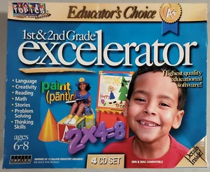 Educator's Choice 1st &2nd Grade Excelerator all 4 DISCS NEW 2001 - Picture 1 of 11