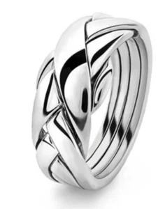 Women’s Size 8 Silver Plated Crossed Ring NEW - Picture 1 of 1