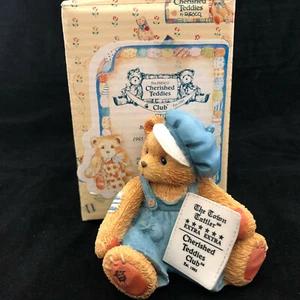 Vintage Cherished Teddies Cub E Bear CT001 NIB 1995 Symbol of Membership - Picture 1 of 12