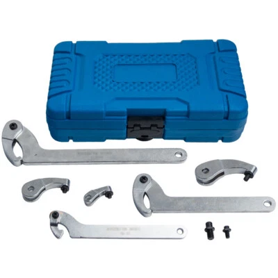 6X Adjustable Hook And Pin Wrench Spanner Tool With C Spanner  35mm - 120mm - Image 1 of 4