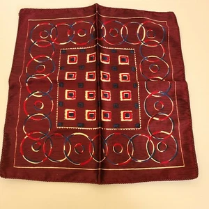 Unbranded Graphic Design Circles & Squares Pocket Square / Handkerchief - Picture 1 of 5