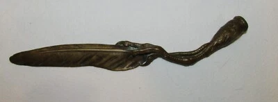 COUPE PAPIER EN BRONZE ANCIEN PATTE d'oiseau / antique french paper cutter - Photo 1/2