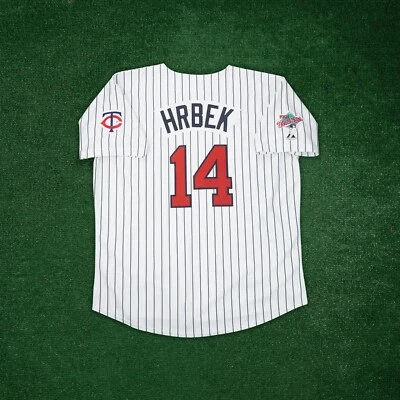 Kent Hrbek 1991 Minnesota Twins World Series Cooperstown Men's Home Jersey - Image 1 of 4