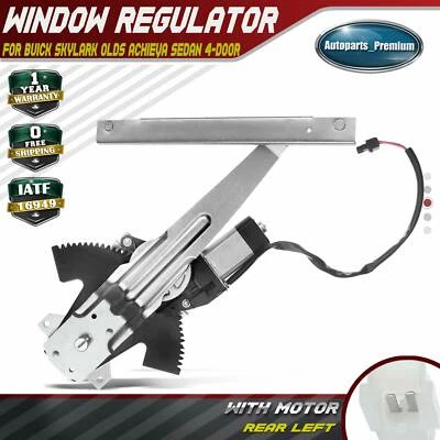Regulador de ventana eléctrica para Buick Skylark Olds Achieva sedán 4 puertas trasero izquierdo Foto 1 de 4