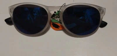 PUGS Sunglasses Frosty Clear Frame Black Bows UV400 - NWT style 701 - Image 1 of 4