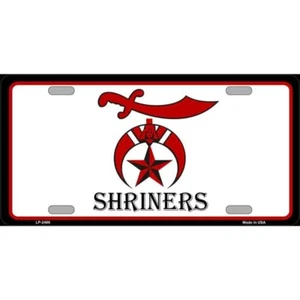Etiqueta de matrícula de motocicleta con logotipo de Shriners novedad - Imagen 1 de 1