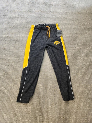 NEW Iowa IHCU Hawkeyes Colosseum Athletics Gray Sport Jogger Pants Youth M Cover