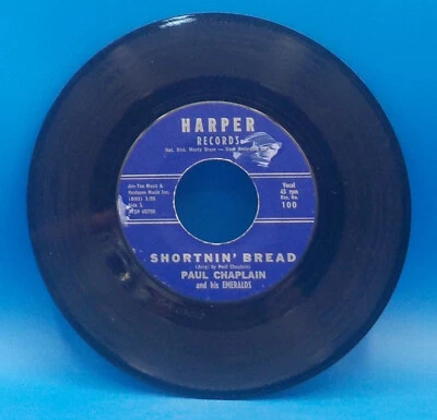 Paul Chaplain & His Emeralds 45 Shortnin' Bread / Nicotine - HEAR G5 - Image 1 of 2