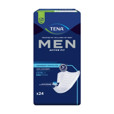 TENA MEN Active Fit Level 1 Einlagen 24 x 6 = 144 St. für Männer - Bild 1 von 2