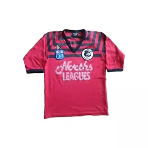 Camiseta deportiva vintage años 90 North Sydney Bears NSWRL Peerless L 105 cm hecha en Australia - Imagen 1 de 22