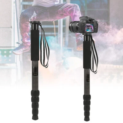 Monopie portátil de fibra de carbono P285C con cabeza esférica 5 secciones para cámara SLR Foto 1 de 4