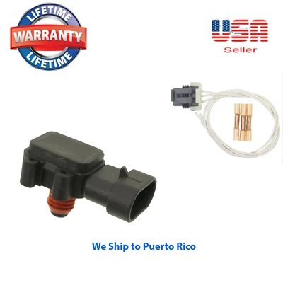 Sensor de presión absoluta colector MAP con coleta ajuste: Chevrolet GMC Buick Cadillac Foto 1 de 4