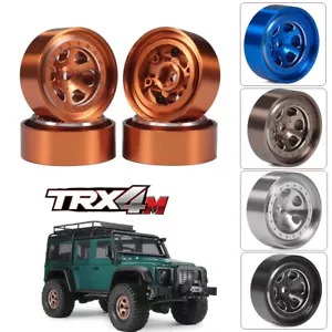 4 Stück Beadlock Felgen für 1/18 TRX4M 1/24 RC Crawler Car Axial SCX24 FCX24 - Bild 1 von 28