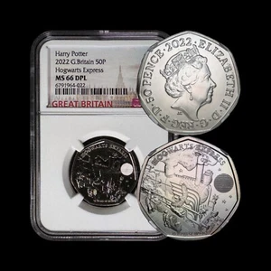 GREAT BRITAIN. 2022, 50 Pence - NGC GEM - Harry Potter, Hogwarts Express 22 - Picture 1 of 7