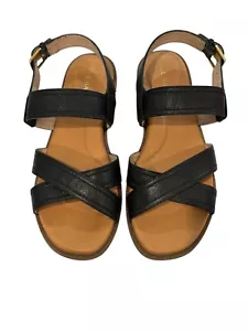 Cole Haan Womens Camberly Black Leather Slingback Sandals Size 7.5 - Picture 1 of 6