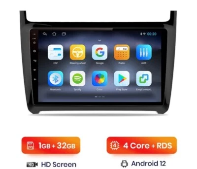 RADIO 2 DIN ANDROID PER VOLKSWAGEN POLO 08/20 NAVI USB WI-FI GPS BLUETOOTH  - Immagine 1 di 4