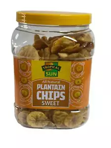 Tropical Sun Sweet Plantain Chips – Naturally Sweet & Crunchy | Gluten-Free, No - Picture 1 of 1