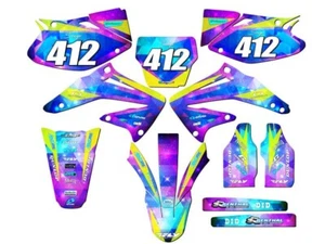 2002-2004 CRF 450 R SPACE KADET Galaxy Senge Graphics Kit Compatible with Honda - Picture 1 of 10