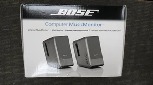 BOSE COMPUTER MusicMonitor 301248-130P PAIR OF SPEAKERS SILVER NEW - Photo 1/5