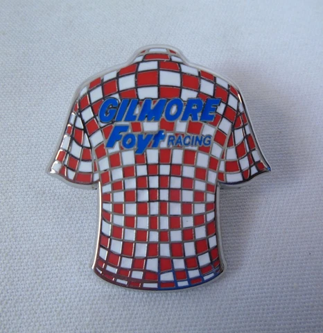 Checkered Gilmore "Jack Starne Shirt" Collector Lapel Pin IndyCar Indy 500 Cart Cover
