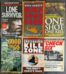 Militärgeschichte Krieg 6 Bücher Lot Sachbücher Wahre Geschichten Taschenbuch Scharfschütze SIEGEL - Bild 1 von 3
