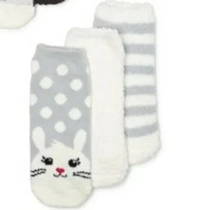 Damen Secret Treasures Kaninchen gemischte Farben 3 Paar Knöchel kuschelige Socken Größe 4-10 weich - Bild 1 von 1