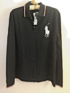 NUEVO CON ETIQUETAS Ralph Lauren Para Hombres LS Calce Personalizado Big Pony Malla Polo Talla M  - Imagen 1 de 5