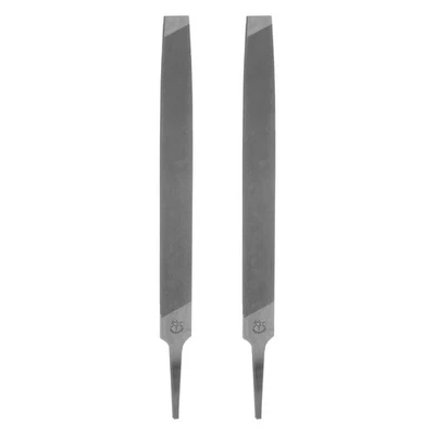 2 limas de fresado de 8" 3,6 mm de acero al carbono de corte único limas planas de mano Foto 1 de 4