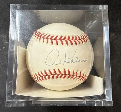 AL KALINE SIGNED/AUTO'D OFFICIAL RAWLINGS MLB AMERICAN LEAGUE BASEBALL - JSA - Image 1 of 4
