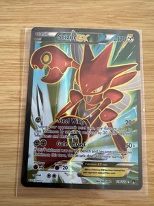 Pokémon TCG Scizor-EX Breakpoint 119/122 Holo Full Art Ultra Rare - Photo 1/2