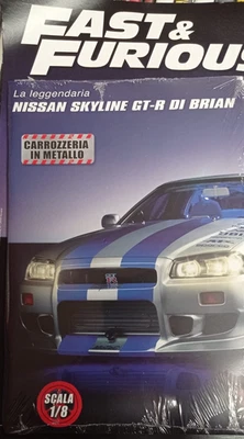 COSTRUISCI NISSAN SKYLINE GT-R  1/8 DI BRIAN FAST & FURIOUS 1,2-DEAGOSTINI - Immagine 1 di 3