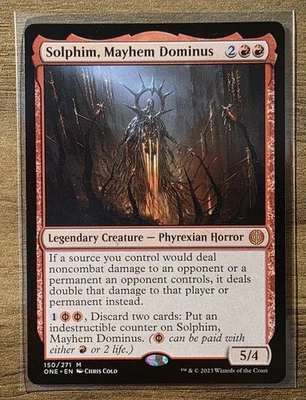 Solphim, Mayhem Dominus (MTG Phyrexia: All Will Be One) Mystic 150/271 - Image 1 of 2