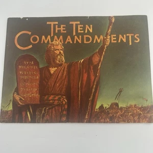 VINTAGE 1956 ORIGINAL THE TEN COMMANDMENTS MOVIE BOOK CHARLTON HESTON  - Bild 1 von 6