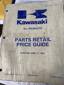 Kawasaki Parts Retail Price Guide 1993 - Bild 1 von 1