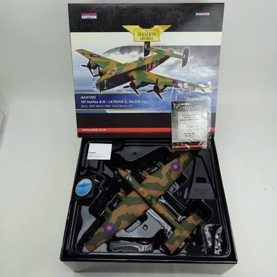 Corgi 1:72 HP Halifax B III Series 578 Sqn Cyril Barton VC March 1944 No AA37202 - Image 1 of 4