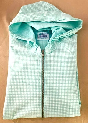 ¡NUEVO! Chaqueta/sudadera con capucha de algodón a cuadros Aqua Fresh Produce - Grande Foto 1 de 4