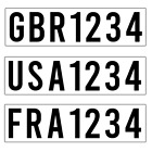INTERNATIONAL SPECIFICATION SAIL NUMBERS PAIR (TECHNO + RSX) South East Signage
