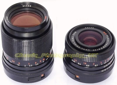 Carl ZEISS Flektogon 35mm F2.4 & Sonnar 3.5/135mm Lenses in Very GOOD+ Condition - Image 1 of 4