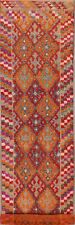 3x13 Vintage Geometric Moroccan Oriental Long 13 ft Runner Rug Wool Hand-Knotted