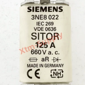1PC NEW SIEMENS 3NE8 022 Fuse 125A 660V 3NE8022 - Picture 1 of 2