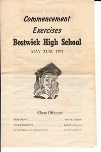 Esercizi di inizio Bostwick High School 22-26 maggio 1947 Morgan County, Ga - Foto 1 di 1