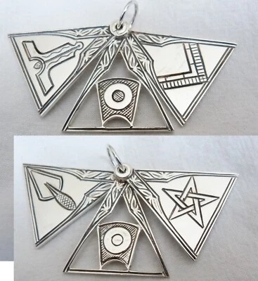 Silber freimaurerische Anhänger  925 Silber Freimaurer - Bild 1 von 4